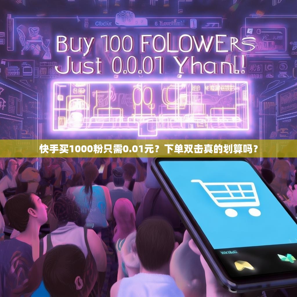 快手买1000粉只需0.01元？下单双击真的划算吗？